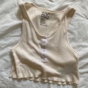 Cropped shirt with buttons!